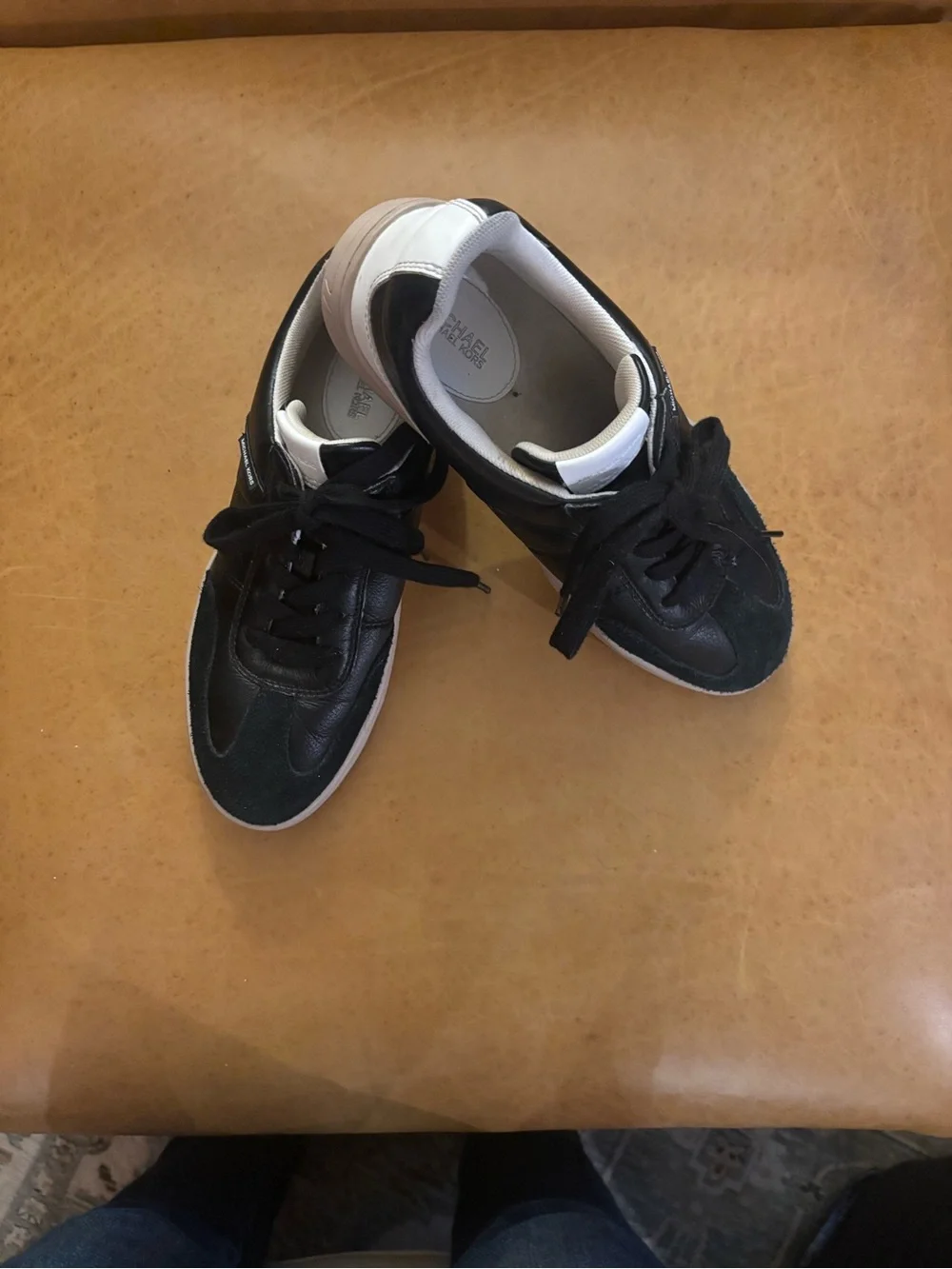 Michael Kors Black and White Low-Top Sneakers